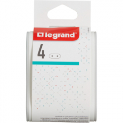 Сетевой разветвитель LEGRAND Стандарт 4х2К бічні розетки 6А Білий/Сірий (049400) - Картинка 5