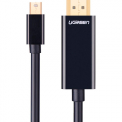 Кабель мультимедійний miniDisplayPort M to HDMI M 1.5m MD101 4K black UGREEN (20848) - Картинка 2
