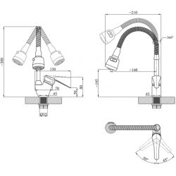 Смеситель Agua Sevilla-C039 (CV022345) - Картинка 6