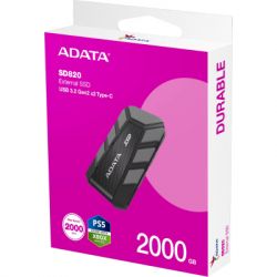 Накопичувач SSD USB 3.2 2TB SD820 ADATA (SD820-2000G-CGY) - Картинка 6