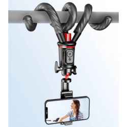 ������ RTAKO C03 Octopus Extendable Tripod Selfie Stick (with Detachable Phone Holder) Black (6942063212416) - �������� 7