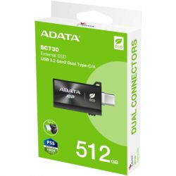 Накопичувач SSD USB 3.2 512GB SC730 ADATA (SC730-512G-CACTI) - Картинка 6
