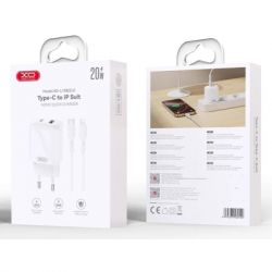 Зарядний пристрій XO 1xUSB-C PD20W + 1xUSB QC3.0 White (L158.white) - Картинка 3