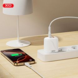 Зарядний пристрій XO 1xUSB-C PD20W + 1xUSB QC3.0 White (L158.white) - Картинка 4