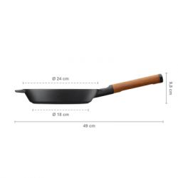 Сковорода Fiskars Norden чавунна 24 см (1026568) - Картинка 3