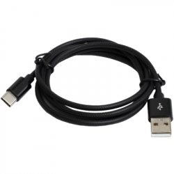 ���� ������ USB 2.0 AM to USB-C 1.0m 2.4A black Patron (CAB-PN-USB-TYPEC-1-B)