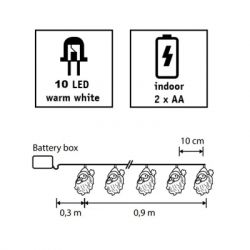 �������� Luca Lighting �����, ������ 1,2 �, 10 LED ������ ����, 2�� (8720362642305) - �������� 3