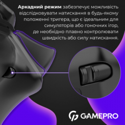 ������� GamePro 2.4G/BT 5.1/USB (Switch/PC/PS/iOS/Android) RGB Black (GPS20B) - �������� 8