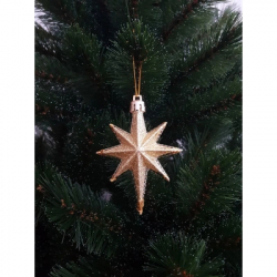 Елочная игрушка Chomik Зірки, 9 см, пластикові 4 шт,золоті (5901292631147_2) - Картинка 3