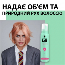 Пенка для волос Taft Volume 4 200 мл (3838824083704) - Картинка 3