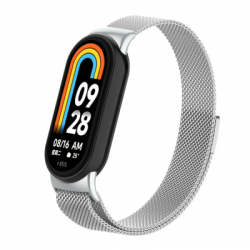 ������� �� ������ �������� Armorstandart Milanese Magnetic ��� Xiaomi Smart Band 10/9/8 Silver (ARM86892)