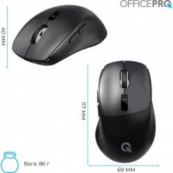 Мышка OfficePro M398B Wireless/Bluetooth Black (M398B) - Картинка 12