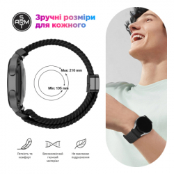 Ремінець до смарт-годинника Armorstandart Braided Solo Loop для Samsung Galaxy Watch 7 / FE / 6 / 6 Classic / 5 / 5 Pro / 4 / 4 Classic Li (ARM86840) - Картинка 3