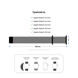 ������� �� �����-��������� Armorstandart Nylon Band ��� Apple Watch 49/46/45/44/42 (Series 1-3) Blue Cloud (ARM82569) - �������� 3