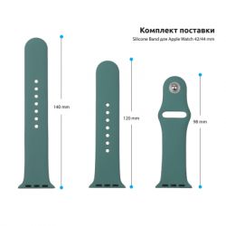 Ремінець до смарт-годинника Armorstandart Sport Band (3 Straps) для Apple Watch 49/46/45/44/42 (Series 1-3) Pine Green (ARM56845) - Картинка 3