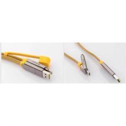 Дата кабель 6in1 inCharge XL 0.3m yellow Rolling Square (XLS03R) - Картинка 4