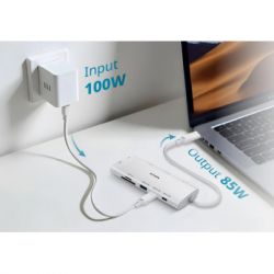 Концентратор D-Link USB-C 10-in-1 2xHDMI + 1xRJ45 1000Mbps + 2xUSB-C + USB 3.1 + USB 3.0 + SD + TF silver (DUP-A01) - Картинка 6