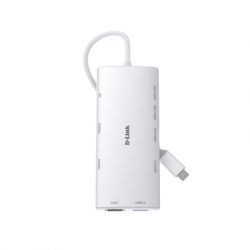 Концентратор D-Link USB-C 10-in-1 2xHDMI + 1xRJ45 1000Mbps + 2xUSB-C + USB 3.1 + USB 3.0 + SD + TF silver (DUP-A01) - Картинка 7