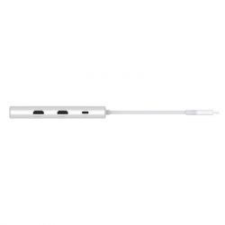 Концентратор D-Link USB-C 10-in-1 2xHDMI + 1xRJ45 1000Mbps + 2xUSB-C + USB 3.1 + USB 3.0 + SD + TF silver (DUP-A01) - Картинка 8