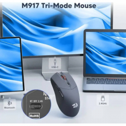 Мишка Redragon M917GB ST4R Pro Wireless/Bluetooth Black (72209) - Картинка 2