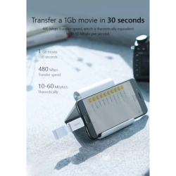 Перехідник OTG USB 2.0 AF to Micro 5P US195 white UGREEN (30529) - Картинка 4