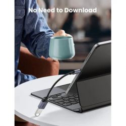 Переходник OTG USB 3.0 AF to USB-C 0.1m US378 black Ugreen (70889) - Картинка 8