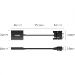���������� VGA M to HDMI F CM513 black UGREEN (50945) - �������� 2