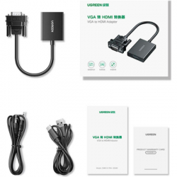 ���������� VGA M to HDMI F CM513 black UGREEN (50945) - �������� 3
