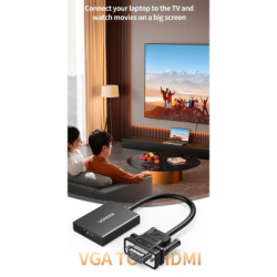 ���������� VGA M to HDMI F CM513 black UGREEN (50945) - �������� 4