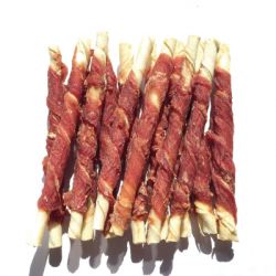 Лакомство для собак Lucky Star Утиное вяленое мясо на кальцинированной палочке 200 г (4820144301018) - Картинка 2
