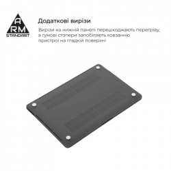 ����� �� �������� Armorstandart 15.3" MacBook Air M4/M3/M2 (A3241/A3114/A2941) Grey Air Shell (ARM80465) - �������� 4