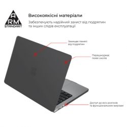 ����� ��� �������� Armorstandart 15.3" MacBook Air M4/M3/M2 (A3241/A3114/A2941) Black Matte Shell (ARM80472) - �������� 2