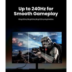 Кабель мультимедийный DisplayPort M to DisplayPort M 2.0m 16K DP118 black Ugreen (15384) - Картинка 10