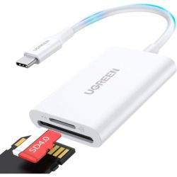 ��������� ����������� ����-���� Ugreen USB-C 3.1 to TF/SD CM265 White (35506) - �������� 2