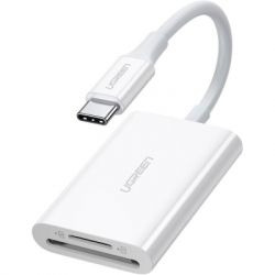 ����������� ����-���� Ugreen USB-C 3.1 to TF/SD CM265 White (35506)