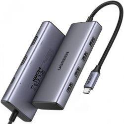 ����-���������� Ugreen Dock CM498 USB 3.0 Type-C -> 1�USB-A 3.0/3�USB-A 2.0/2xHDMI 4K 30�� PD (35897) - �������� 2