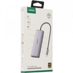 ����-���������� Ugreen Dock CM498 USB 3.0 Type-C -> 1�USB-A 3.0/3�USB-A 2.0/2xHDMI 4K 30�� PD (35897) - �������� 3