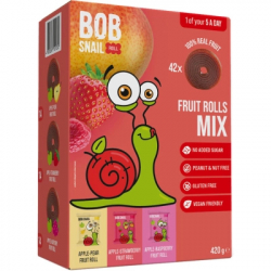 ������� Bob Snail Fruit Rolls Mix 3 ����� �� 140 � (4820287101032)