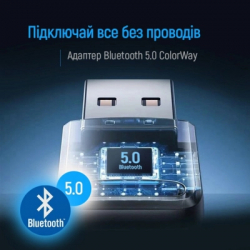 USB Bluetooth адаптер ColorWay Bluetooth BT 5.0 - Картинка 7