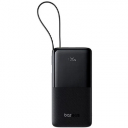 ������������ ������� ������� 20000 mAh, Baseus Bipow 2, Black, 20 ��, 1xType-C (PD 3.0) / 1xUSB (QC3.0), ����. ������ Type-C, �������� LED ������� (P10077101113-01)