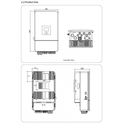 Сонячний інвертор Deye SUN-10K-SG05LP3-EU-SM2 10kW WiFi (SUN-10K-SG05LP3-EU-SM2) - Картинка 4