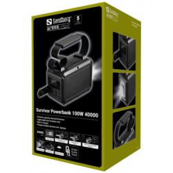    40000 mAh, Sandberg Survivor, Black, 1xType-C / 2xUSB (421-14) -  3
