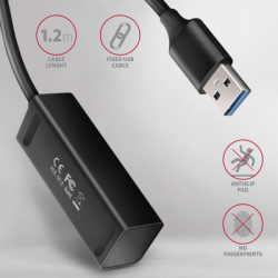 ������������ AXAGON USB 3.1 to 4xUSB 3.0 1.2m black (HUE-M1AL) - �������� 4