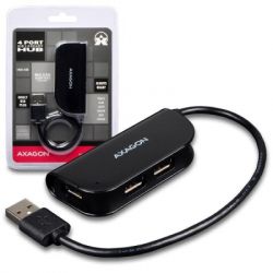 ������������ AXAGON USB 2.0 to 4xUSB 2.0 0.2m black (HUE-X4B) - �������� 2