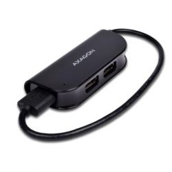 ������������ AXAGON USB 2.0 to 4xUSB 2.0 0.2m black (HUE-X4B) - �������� 3
