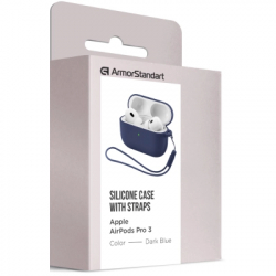����� ��� ��������� Armorstandart Silicone Case ��� Apple Airpods Pro 3 Dark Blue (ARM88292) - �������� 2