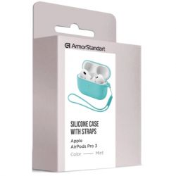 Чохол для навушників Armorstandart Silicone Case для Apple Airpods Pro 3 Mint (ARM88296) - Картинка 2