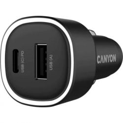 �������� ���������� Canyon 1xUSB + 1xUSB-C PD48W black (CNE-CCABR3AC)