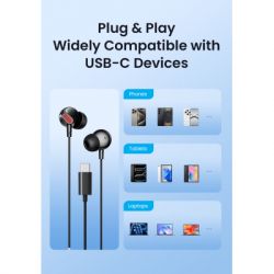 Навушники Vention Echo Lite USB-C In-Ear Wired Black (GBBBAV) - Картинка 11
