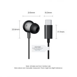 Навушники Vention Echo Lite USB-C In-Ear Wired Black (GBBBAV) - Картинка 12